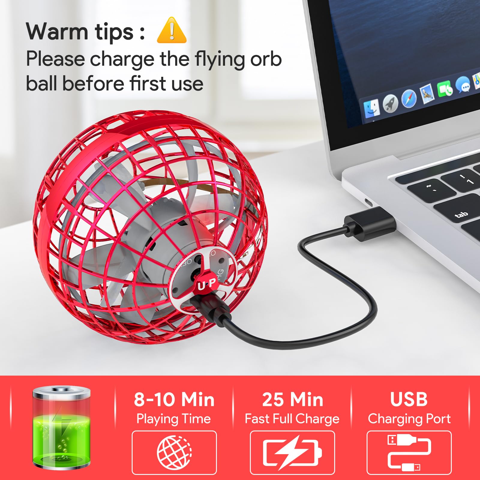 Palla Volante, Giochi Flying Ball Con Luce RGB, Hover UFO