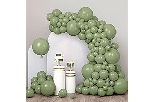 RUBFAC Sage Green Balloon: A Viridescent Enhancement for Your Celebrations