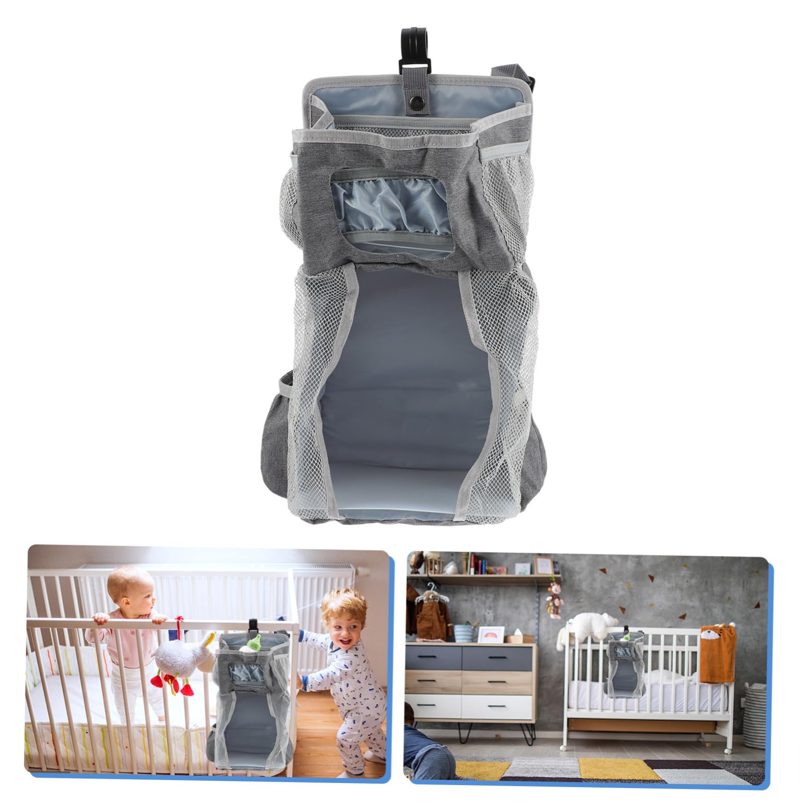Abaodam 2stücke Hängende Windeltasche Für Großer Aufbewahrungssack Für Windeln Spielzeug Und Zubehör Für Kinderbett Praktischer Organizer Für Neugeborene Mit Schneeflocken-Design