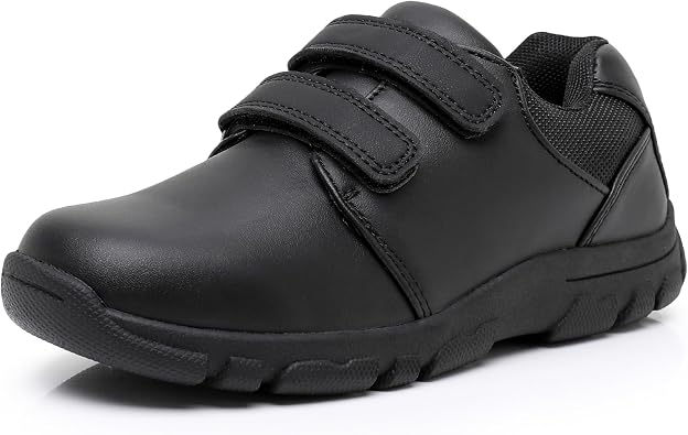 Ahannie Boys School Shoes Kids Oxford Uniform Black Dress Shoes