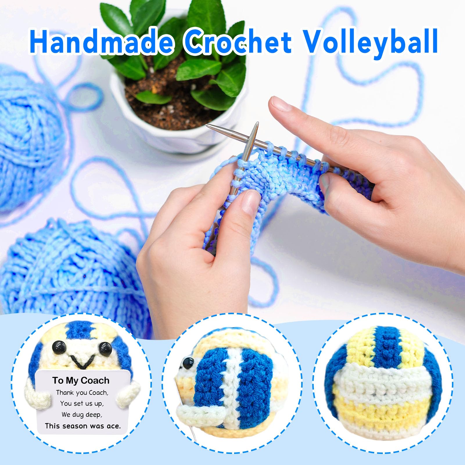 Handmade Collectible Volleyball - Thank You Gift for Coach,Volleyball Coach Appreciation Gift,Team Gifts from Players,InspirationalSports Decor & Memory Keepsake for Volleyballs Lovers