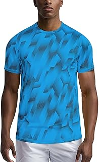 Workout Shirts for Men Quick Dry-Moisture Wicking Gym Running Athletic T-Shirts Short Sleeve Fitted Tee