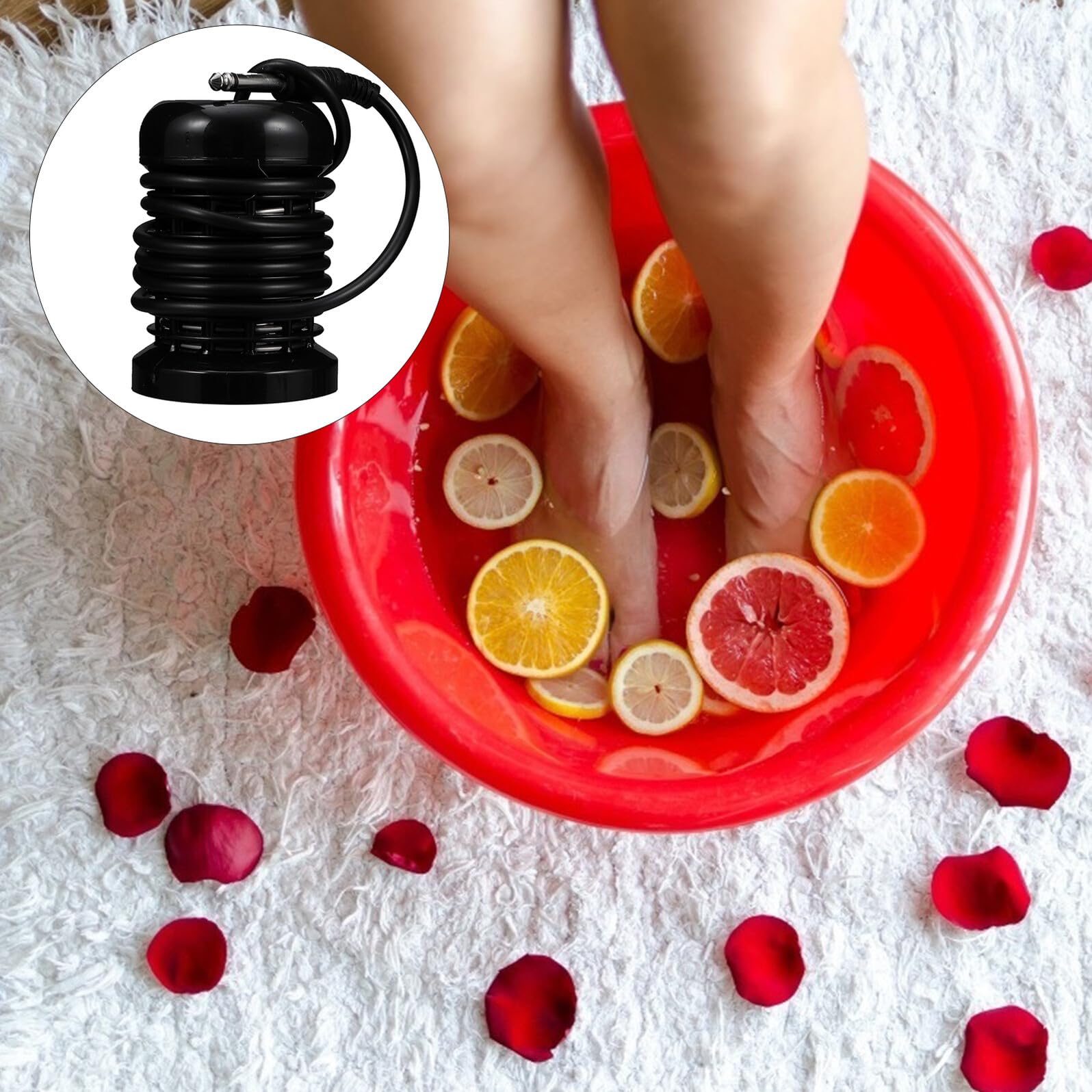 BESPORTBLE Set da 10 Bobine Ioniche in Plastica per Pediluvio Professionale, Compatibili Macchine per Pediluvio, Accessori Durevoli per Centri Benessere Piedi e Uso Domestico