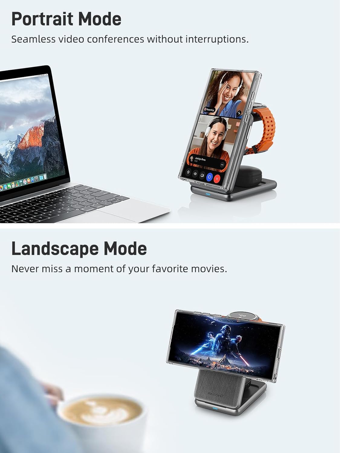 3 in 1 Magnetic Charging Station for Samsung, Wireless Charger for Samsung Galaxy S26 Ultra/S25/S24/Buds4, One-Click Ejection Watch Charger for Galaxy Watch Ultra/8/7/6 [Travel Essentials]