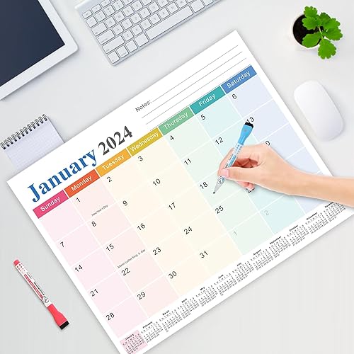 Miniatura 5 de Calendario magnético 2024-2025 para refrigerador, funciona desde enero de 2024 hasta junio de 2025, calendario de refrigerador 2023-2024 para
