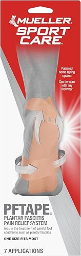 Miniatura 1 de MUELLER Sports Medicine PFTape Sistema de cinta para fascitias plantares, 3 aplicaciones