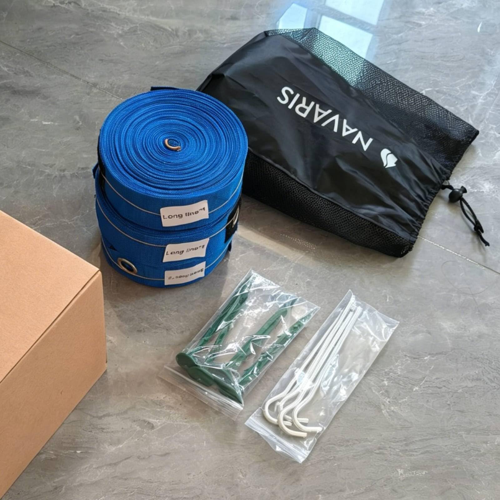 Kit Linee Sand Volleyball da Esterno Linee Sand Volleyball Portatile Attrezzatura Sportiva per All'aperto, Gare