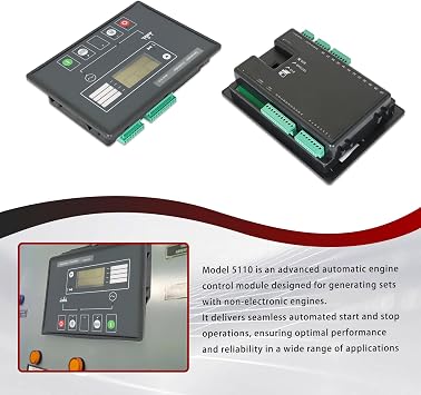 DSE5110 Generator Electronic Controller Control Module DC 8-35V Automatic Engine Control Module