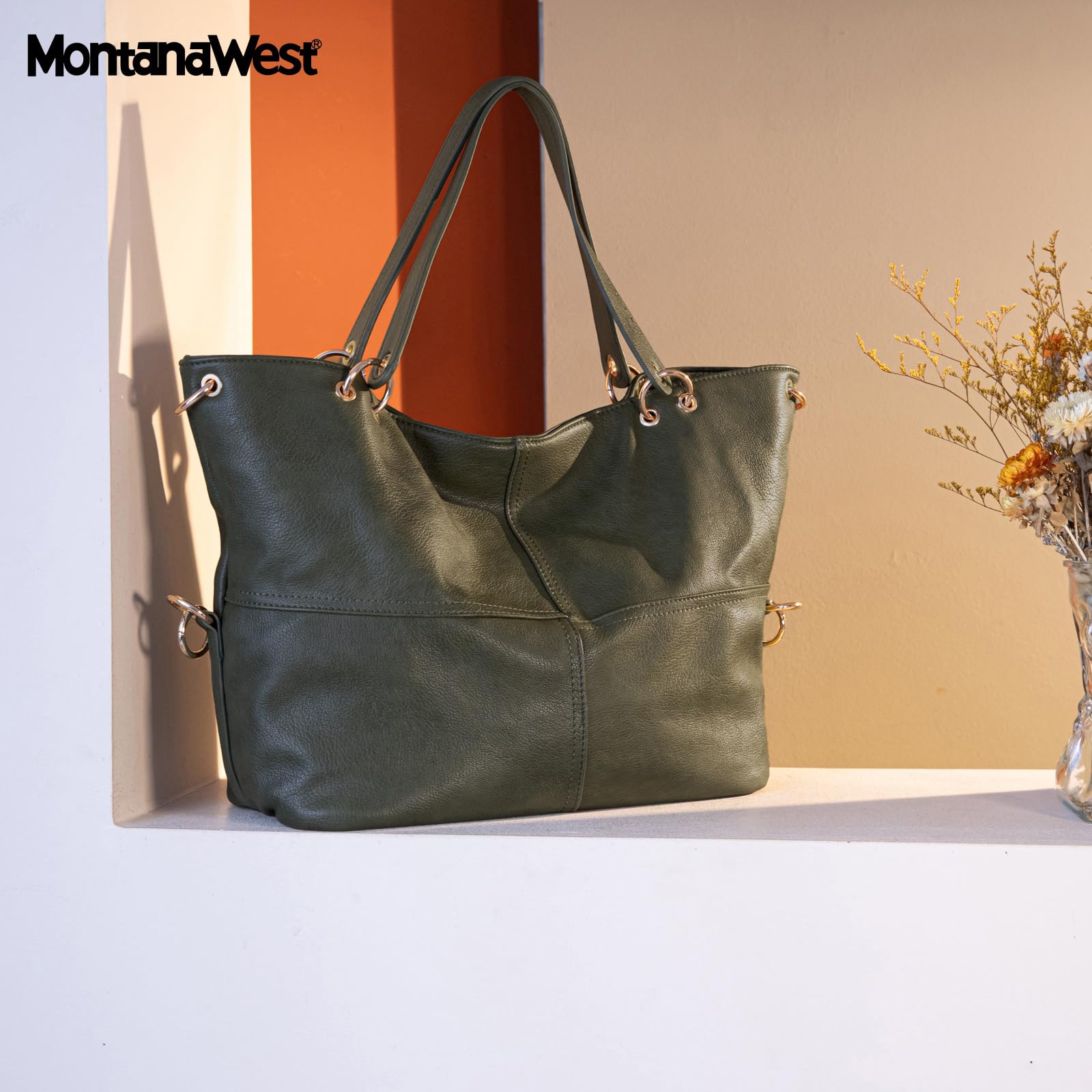 Montana West Hobo Bag for Women Tote Handbag Shoulder Top-handle Purses