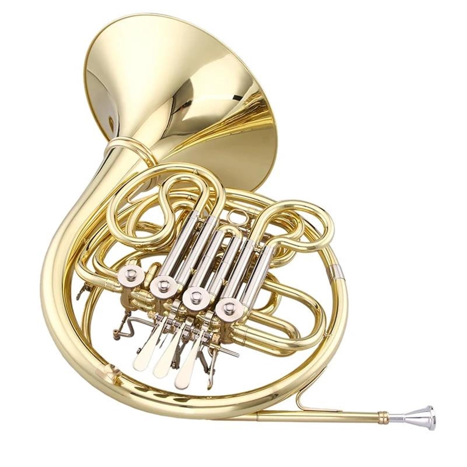 Corno Francese Strumento Musicale Corno Francese Doppio Professionale In Ottone Giallo Aspetto Meraviglioso