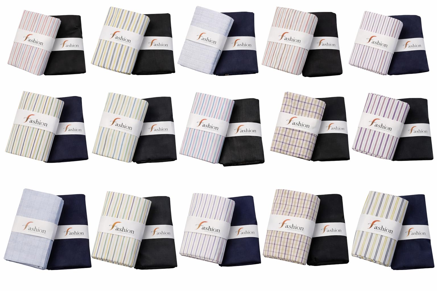 its' fashion impact Men's Unstitched Pant Shirt Fabric Combo, Premium Shirting and Trouser Material, 2.25 Meter Shirt and 1.20 Meter Pant, Box Packing 15 SET-picture-26