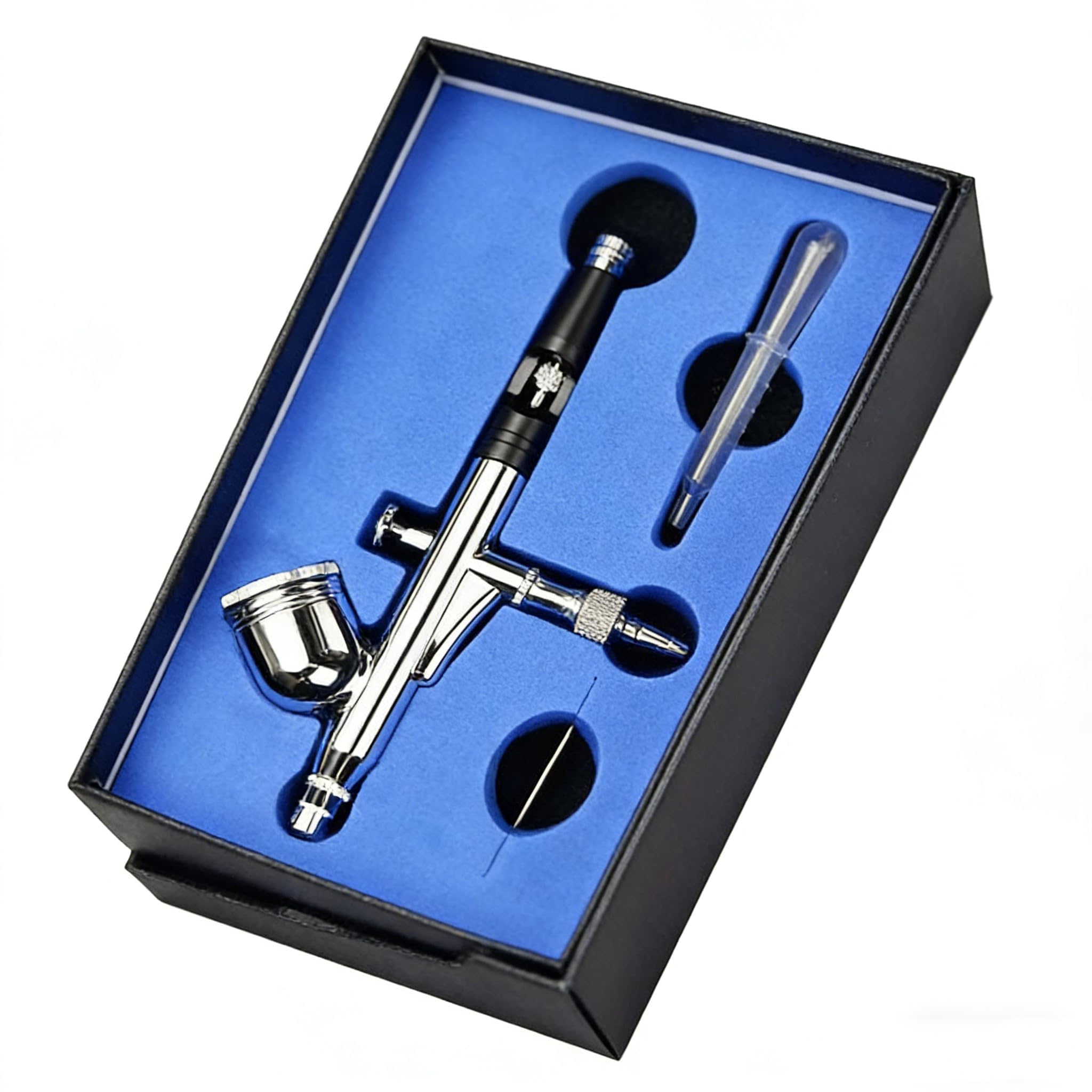 Kit de aerógrafo portátil con boquilla de 0,3 mm, pistola de pulverización de alimentación por gravedad de doble acción para pasatiempos, pintura de modelos, decoración de pasteles, maquillaje, arte
