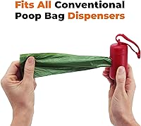 Vista 215 de Best Pet Supplies - Bolsas para limpieza de excremento de perro, rollo de repuesto, uso en exteriores, a prueba de fugas y desgarros, plástico