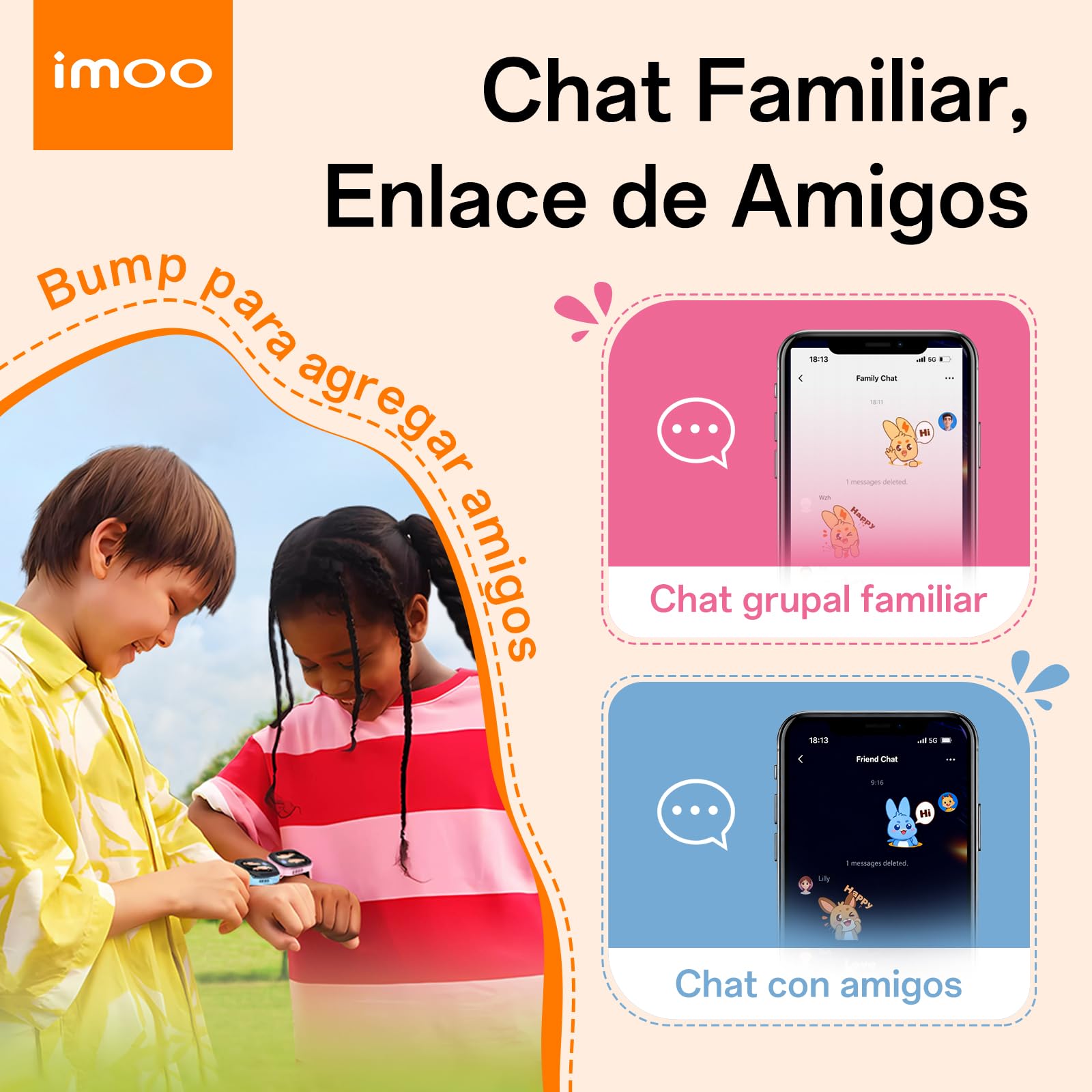 imoo Z3 Smartwatch para Niños, Llamadas 4G Video/Voz y Rastreador GPS en Tiempo Real, HD de 1.5″ Resistente al Agua hasta 20m, Control Parental y Protección de Seguridad con Kit de Accesorios(Rosa)