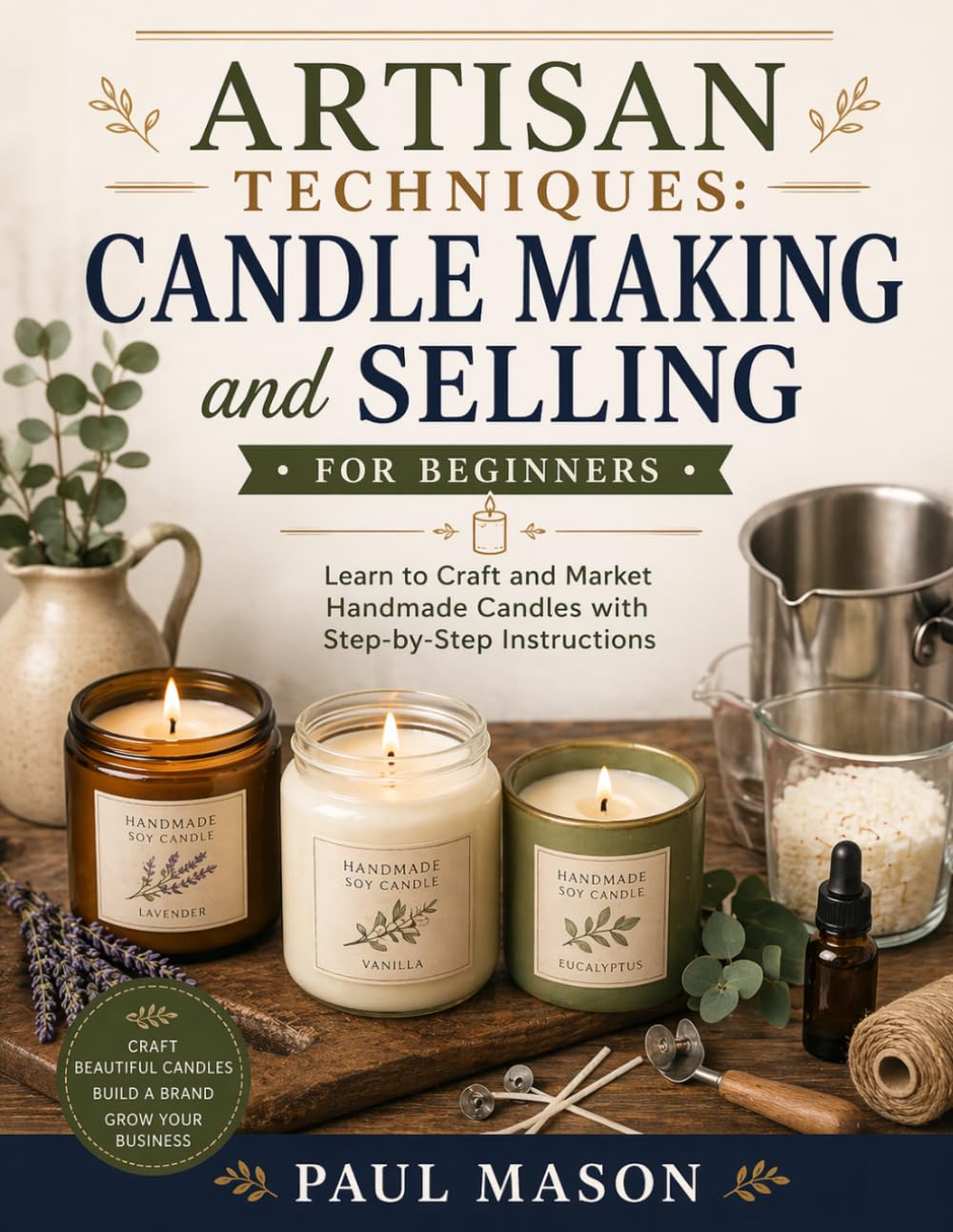 Artisan Techniques: Candle Making and Selling for Beginners: Learn to Craft and Market Handmade Candles with Step-by-Step Instructions