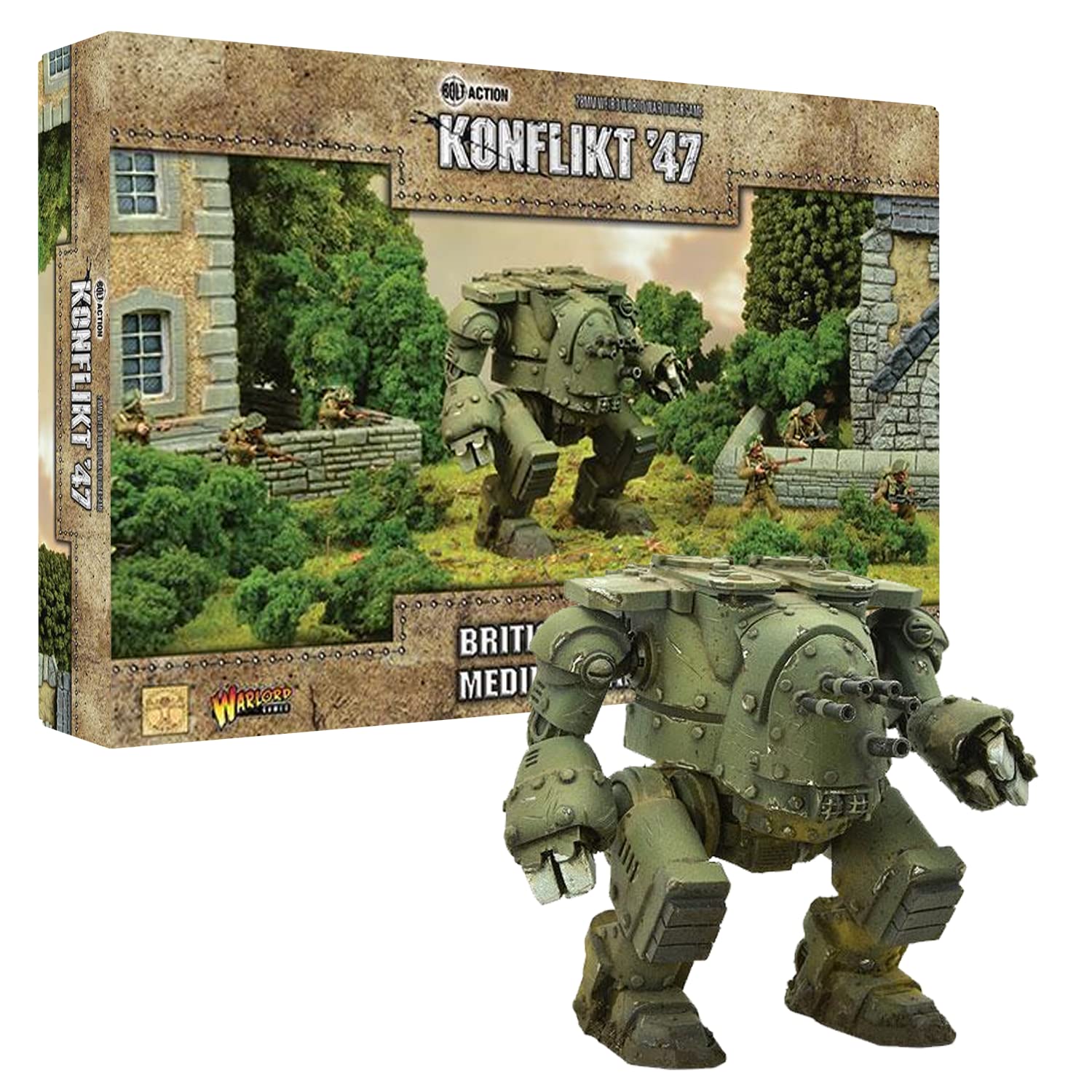 Wargames Delivered Bolt Action Konflikt '47 GB Hornet Medium Walker 28mm Konflict '47 WWII Tabletop Miniatures Model for Miniature Wargaming by Warlord Games