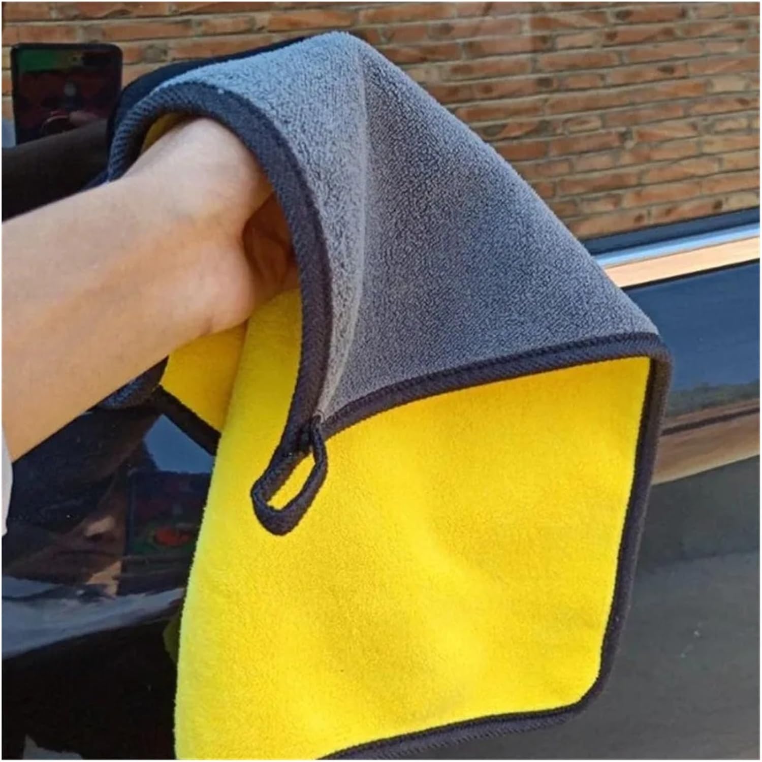1/2/6pcs，Compatible for Cleaning Towel Thicken Soft Drying Cloth Car Body Washing Towels Double Layer Clean Rags Accessories(30x60 6pc)