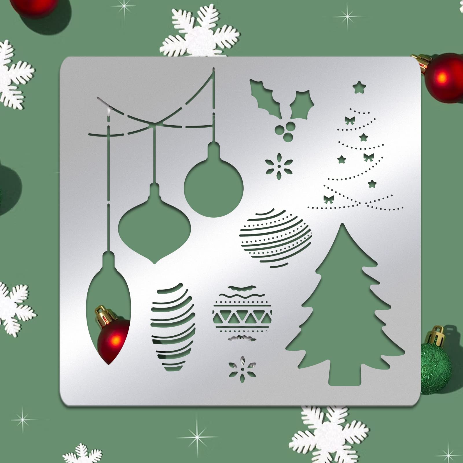 Troqueles De Navidad De Acero Al Carbono - Diseño Hojas De Acebo, Para Scrapbooking, Tarjetas Y Manualidades