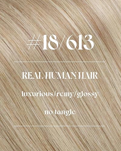 Miniatura 3 de Sunny Hair Extensiones de cabello humano de trama de cabello humano rubio cosido, mezcla de rubio ceniza, rubio decolorado, extensiones de cabello