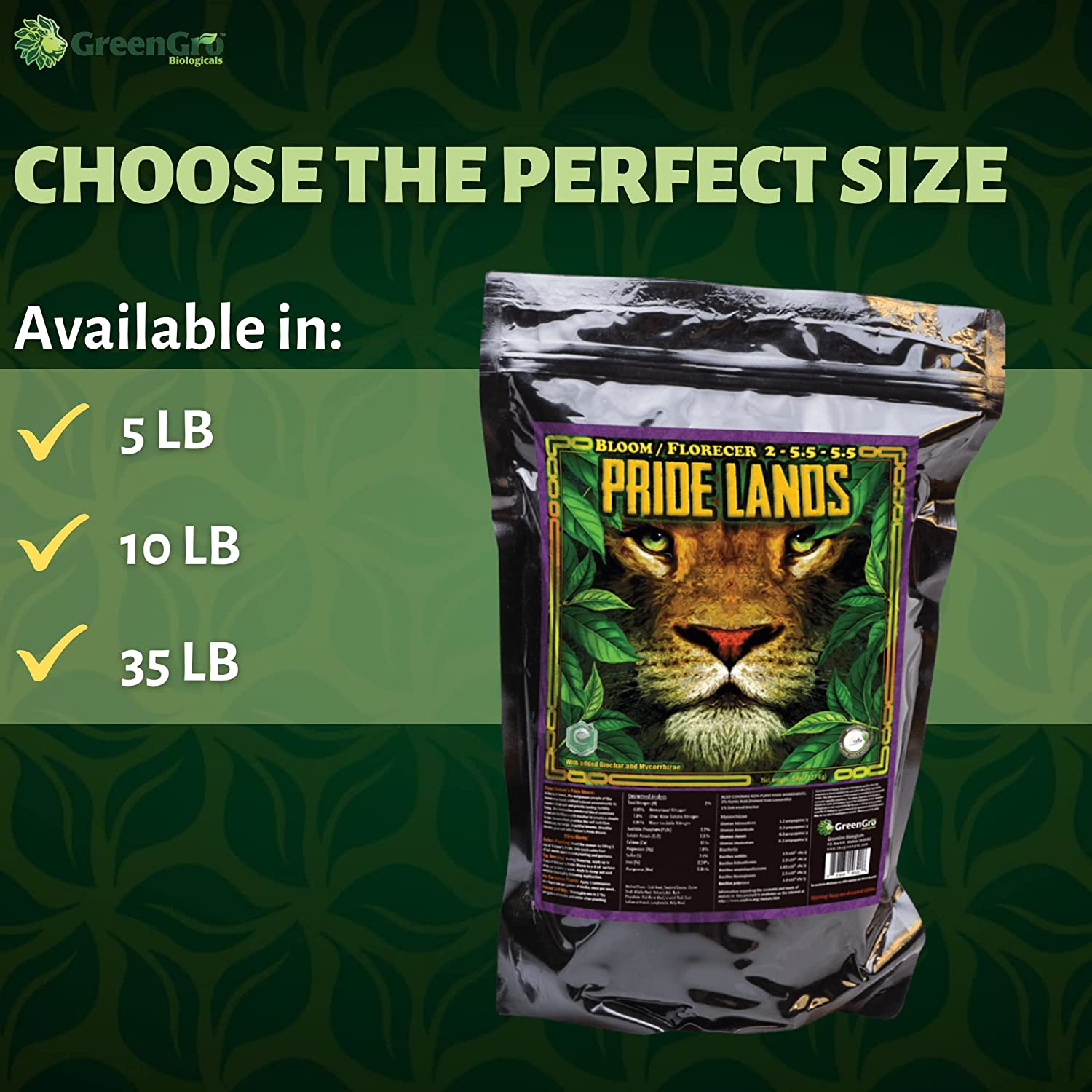 Fertilizante Orgánico Granulado para Floración GreenGro 2 lb miniatura 7