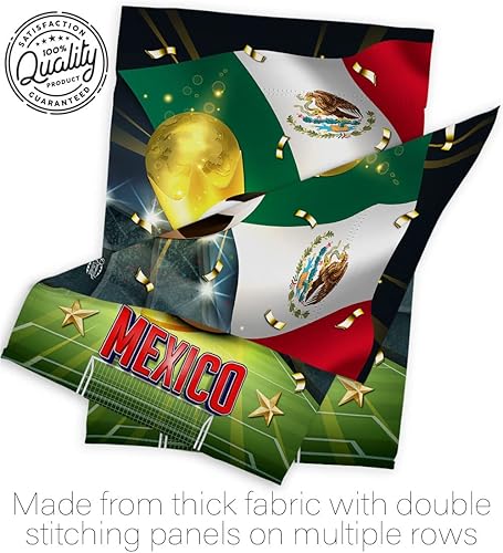 Miniatura 7 de Pancarta de la Copa del Mundo de México, mástiles de bandera para exteriores, soporte de casa, decoración al aire libre, tapiz de jardín, letreros