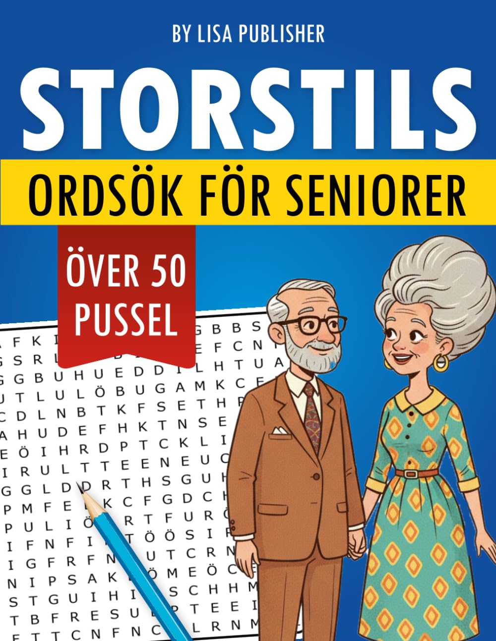 Storstils Ordsök För Seniorer: Lättlästa Pussel för Minne Koncentration och Stresslindring