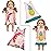 ZITA ELEMENT 10 Sets Fashion 14.5 Inch Girl Doll Clothes and Party Dress for 14 - 14.5 Inch Doll Clothes Outfits and Accessories