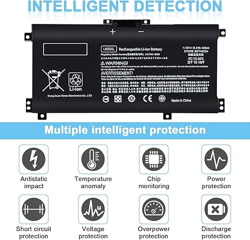 Miniatura 4 de IEFUU LK03XL Batería compatible con HP Envy X360 Convertible Notebook 49.2 ft-cn0xxx 49.2 ft-cn0012dx 55.8 ft-ae0xx 49.2 ft-bp 17-ae1xx 15-bq2xx