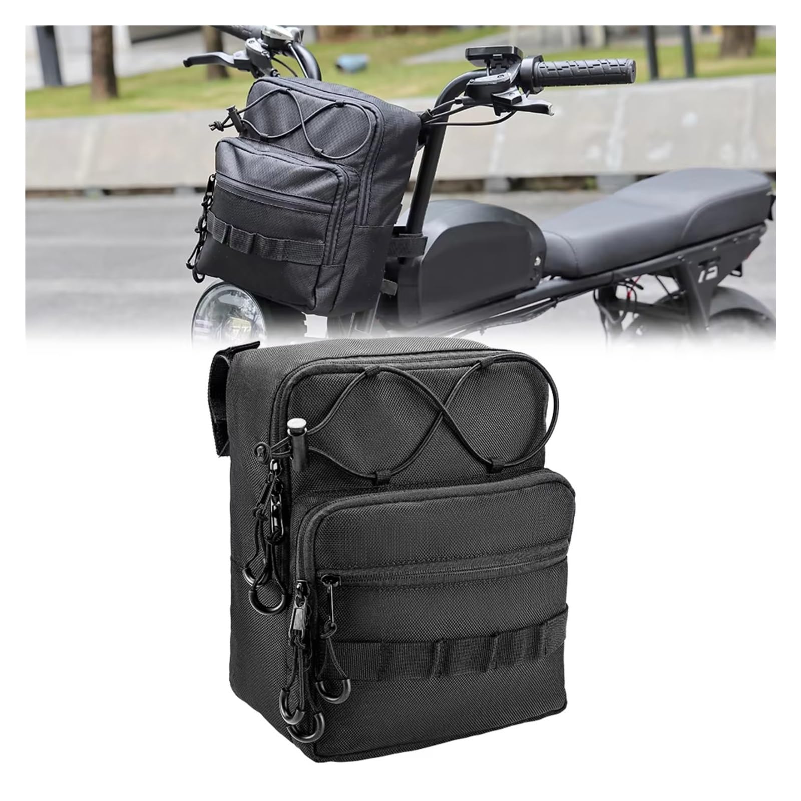Compatibile Con Cruiser Per Softail Per Sportster Borsa Attrezzi Manubrio Moto Borse Forcella Anteriore Sissy Bar Stoccaggio Sacche Moto
