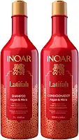 Inoar, Kit Latifah Shampoo 1L e Condicionador 800ml Argan e Mirra
