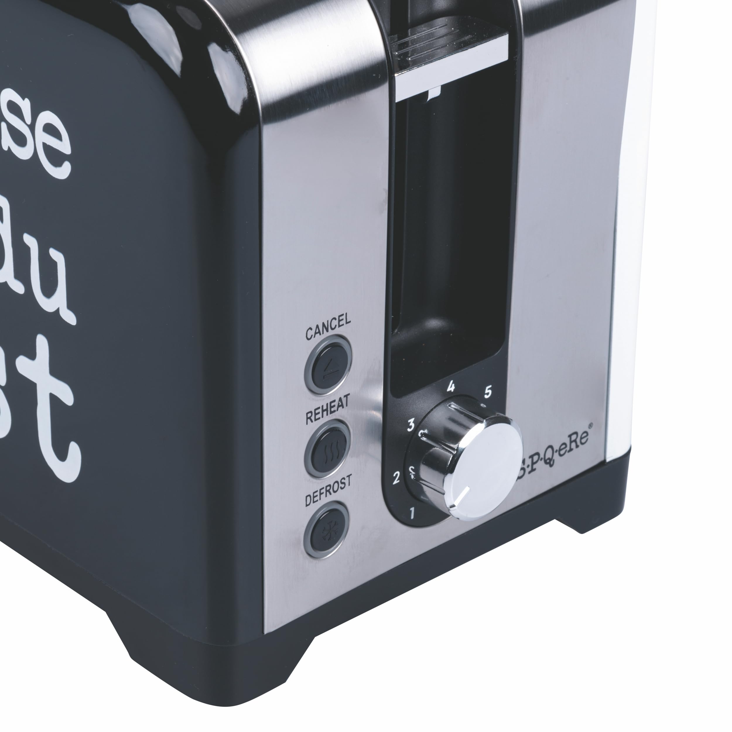 Tostapane, 2 aperture, 780-930 W, nero e bianco, double face, S.P.Q.eRe