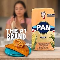 Vista 8 de P.A.N. Harina de maíz amarillo – Harina de maíz precocinada sin gluten y kosher para Arepas (2.2 lb/paquete de 4)
