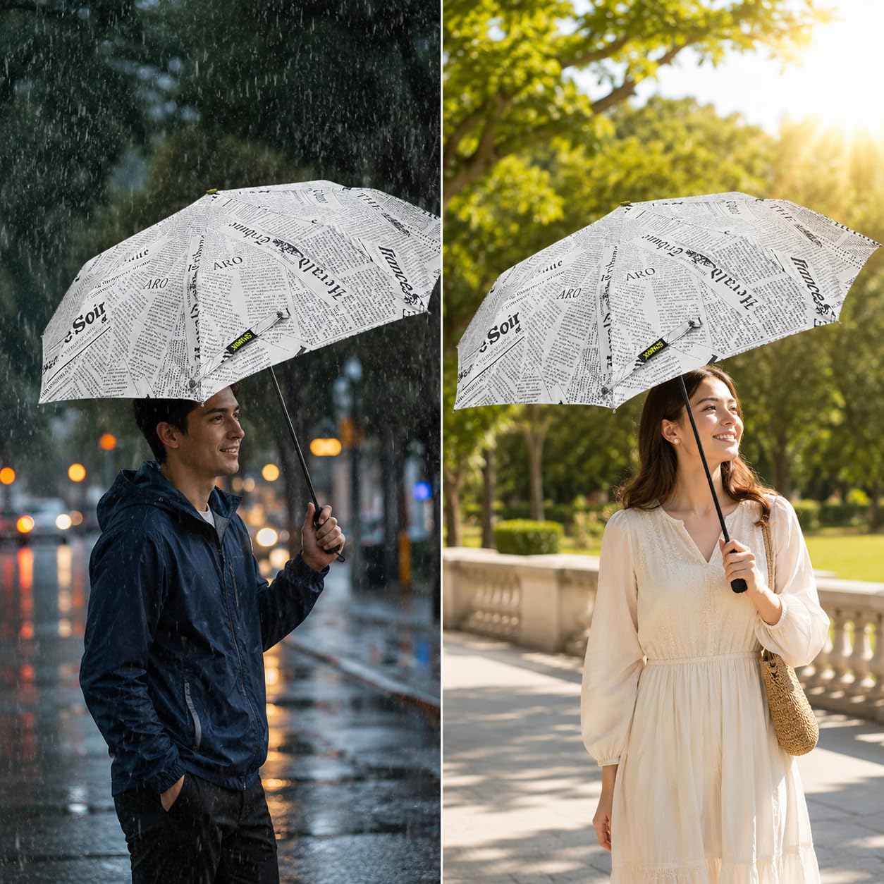 sharkk Parrot 12 3-Fold Compact Printed Umbrella for Men & Women | Stylish Print Design | Stainless Steel Frame | Lightweight Poly Fabric | PP & ABS Handle | Travel-Friendly | Made in India by VIBGYOR-picture-23