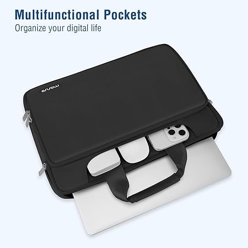 Miniatura 3 de MOSISO - Bolsa de hombro con protección de 360 para MacBook AirPro, laptop de 13-13.3 pulgadas, MacBook Pro 14 2023-2021 A2779 M2 A2442 M1, funda de