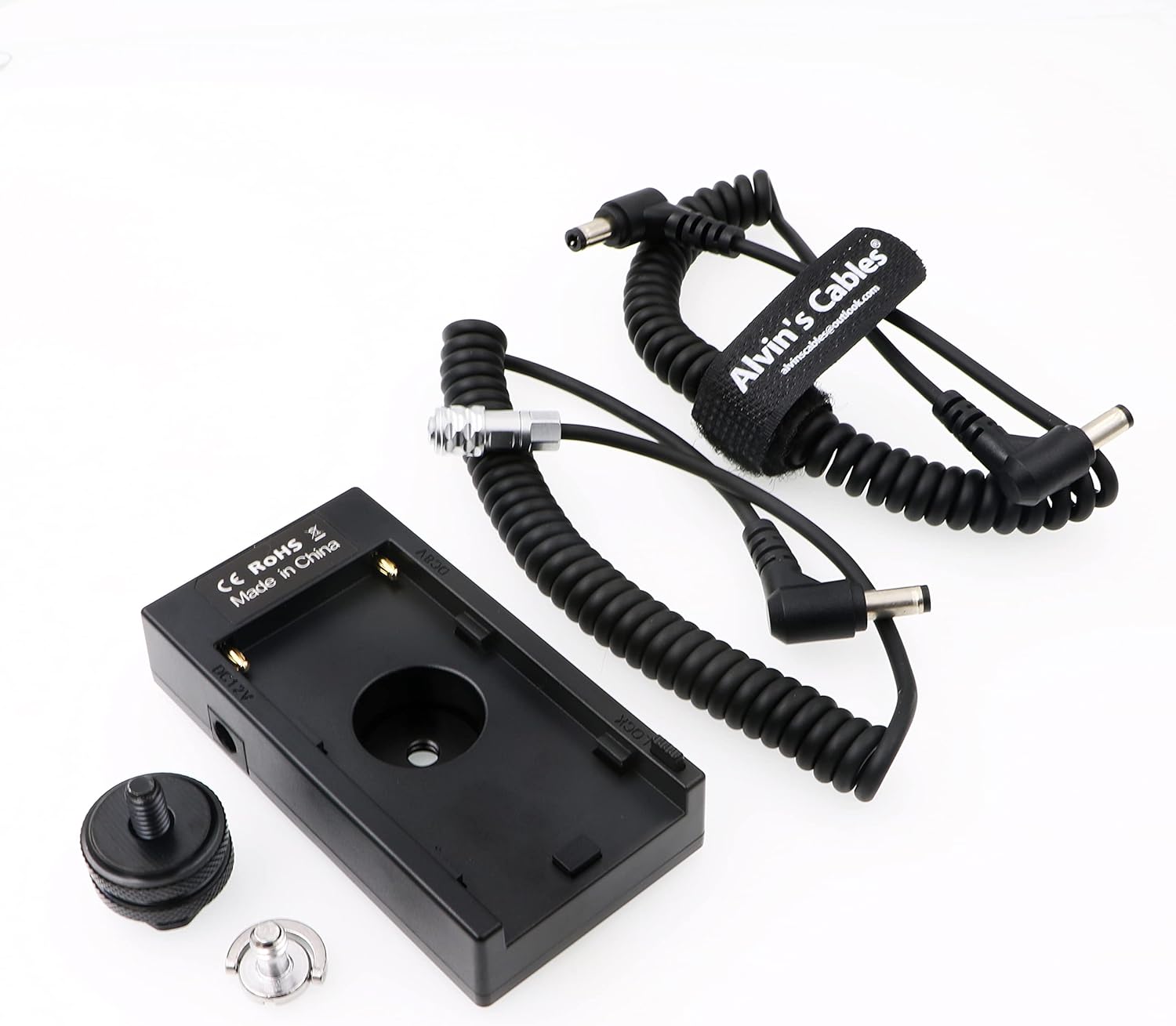 NP-F970 Power Adapter Cable for BMPCC 4K 6K Blackmagic Pocket Cinema Camera NP-F Series Power Supply Mount Battery Plate Compatible with Sony NP-F970 F960 F770 F570 F550 Battery
