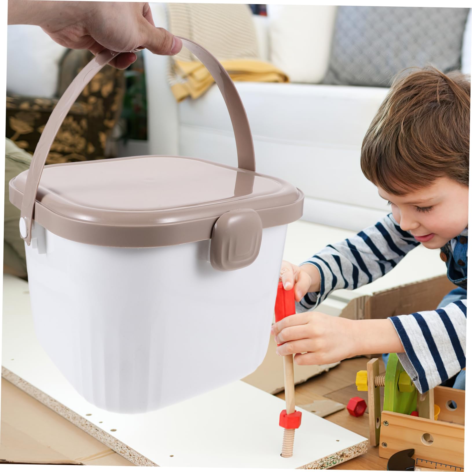 HOLIDYOYO Toy Box Plastic Storage Bins Organizer Bins under Bed Storage Containers