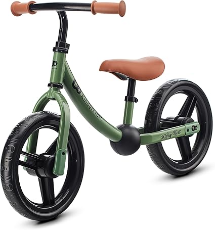 Kinderkraft, 2WAY Next Bicicleta sin Pedales, Bicicleta Infantil, Bici Bebe, Cuadro Bajo, Regulable, Sillín Blando, A Partir de 2 años hasta 35 kg, Verde