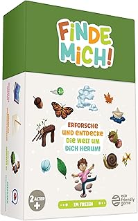 Find Mich! Outdoors - Search Game & Explorer Cards for Children from 2-8 Years - Nature Card Game & Montessori Educational Game - Recommended by Parents - Gift for Easter, Hiking, Camping & Outdoor