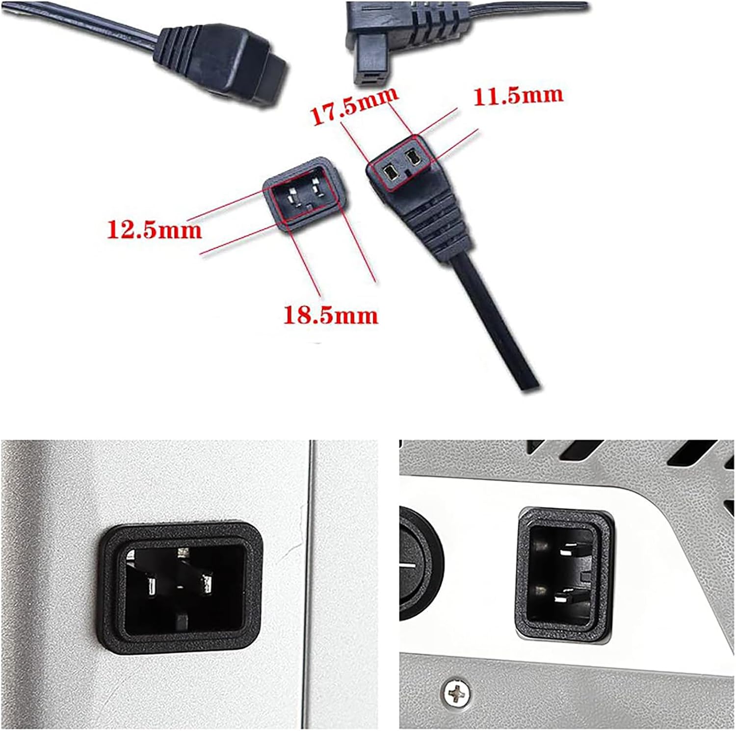 Power Cord for Automotive Car Refrigerator Cooler Freezer Alpicool Bodega Dometic Mobicool Iceco 12/24V 23A DC 3m