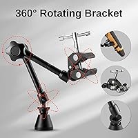 Vista 7 de SainSmart 2-in-1 Magnetic Helping Hands, Luxurious Soldering Repair Station with Silicone Soldering Mat, PCB Circuit Board Holder, 5X LED Magnifying