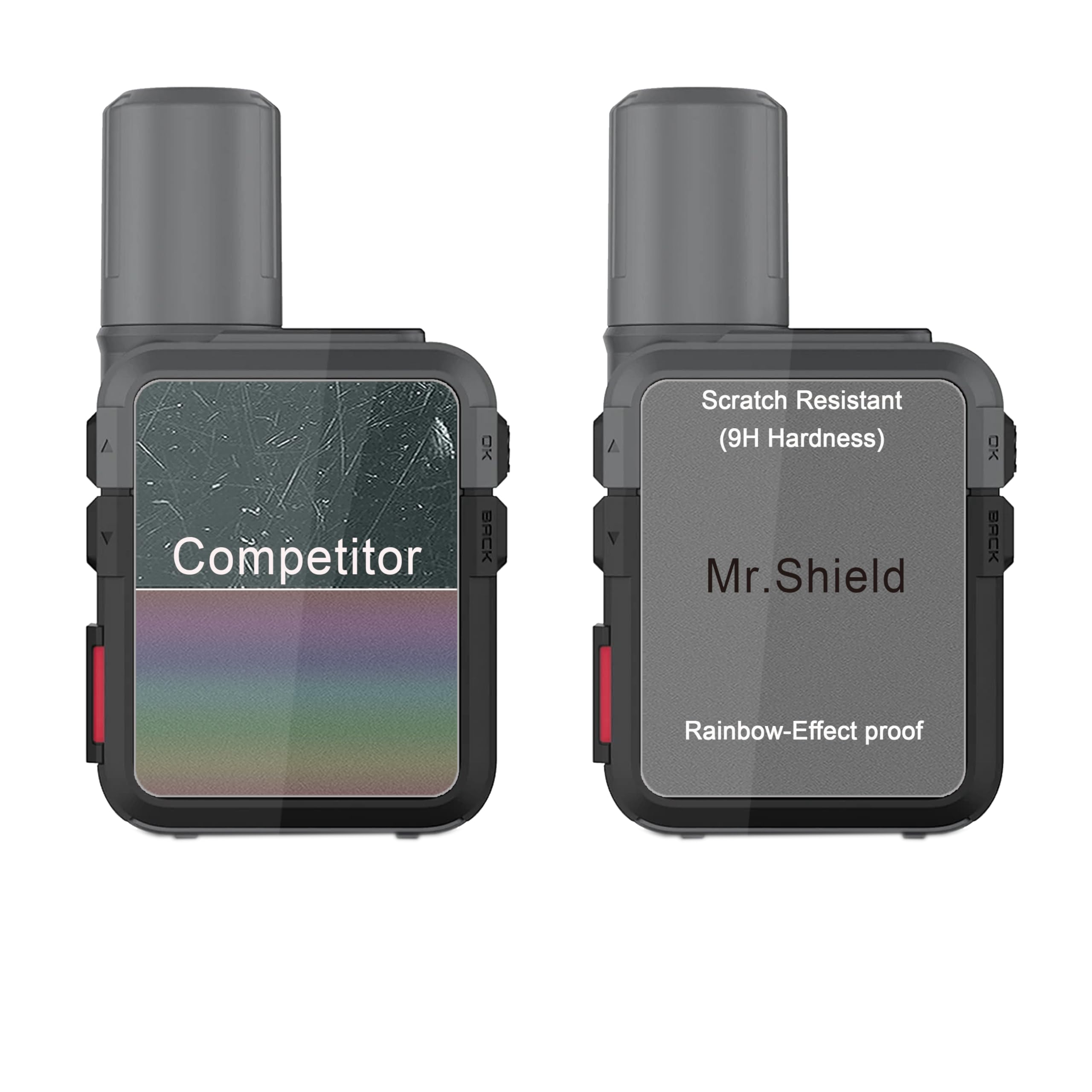 Mr.Shield 3 Sztuki Hartowane Szkło do Garmin inReach Mini 3 Plus/Mini 3 | Ochraniacz Ekranu Odporny na Zarysowania HD Przejaśniać Hartowane szkło 9H