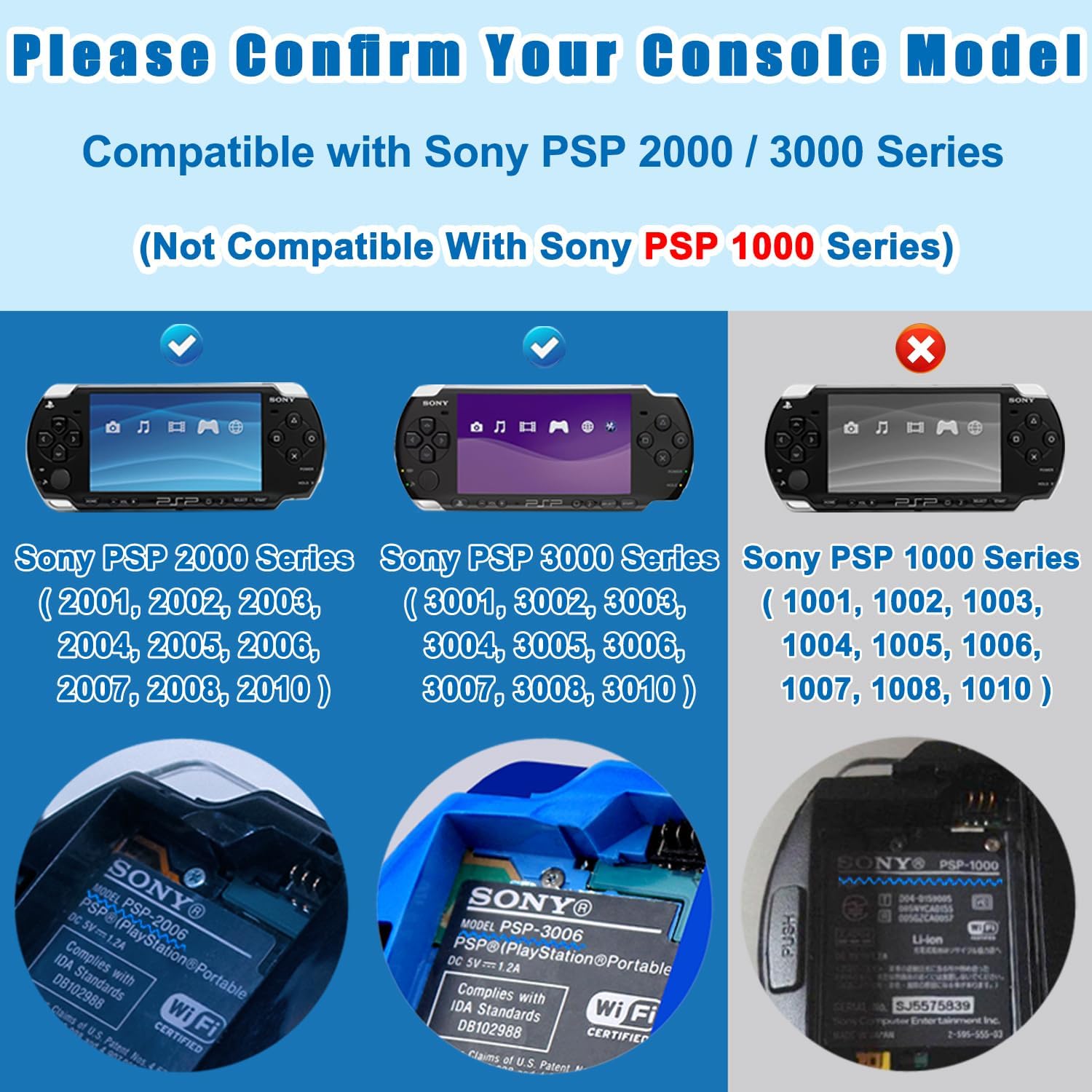 OSTENT Real 1400mAh 3.6V Lithium Ion Li-ion Polymer Rechargeable Battery Pack Replacement Upgraded Version for Sony PSP 2000/3000 PSP-S280 Console Video Games - Image 3