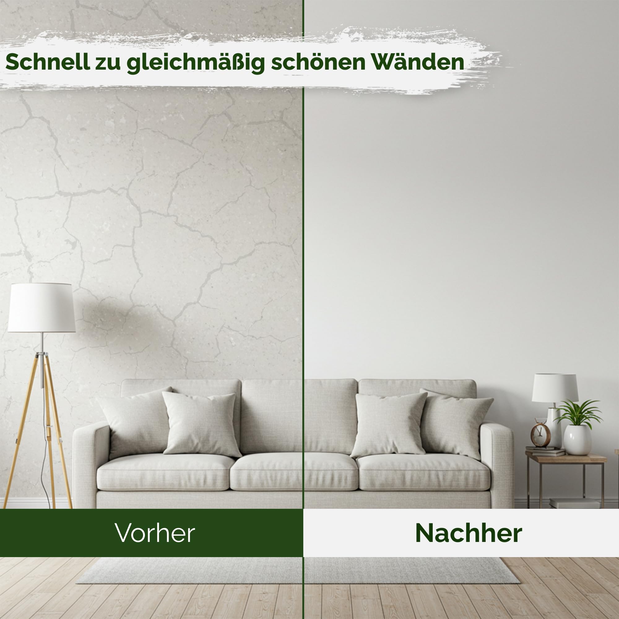 Glattvlies Vliestapete weiß – Renoviervlies Untertapete, 25,00 m x 0,75 m, 130g/m², überstreichbar, rissüberbrückend, formstabil
