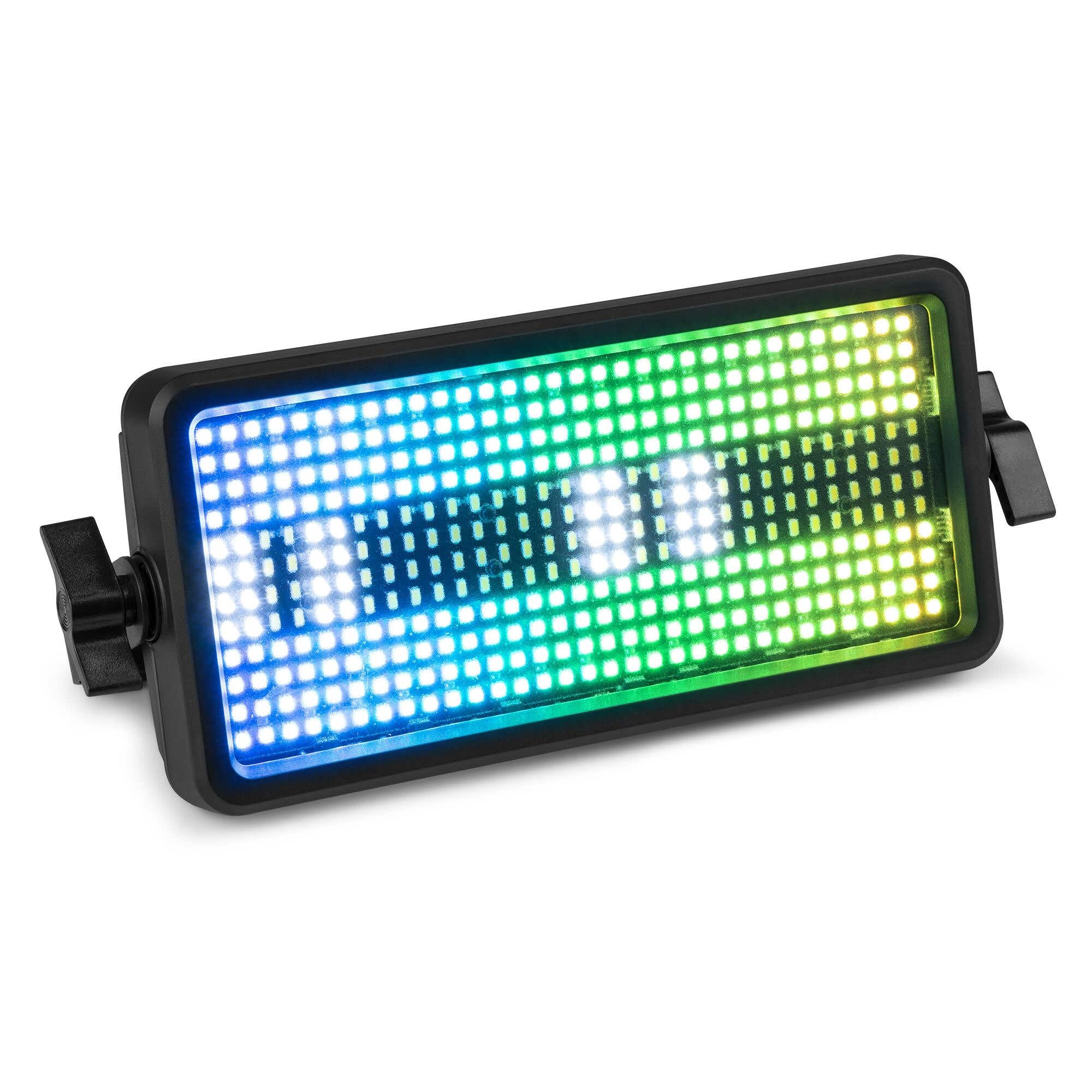 BeamZ BS384 - LED Stroboskop Blitzer, Blinder Wash Kombi mit RGBW LEDs – 3-in-1 LED Lichteffekt, DJ Licht mit Fernbedienung, DMX Steuerung, Disco Licht & Party Lichter für Events, Clubs & Partys