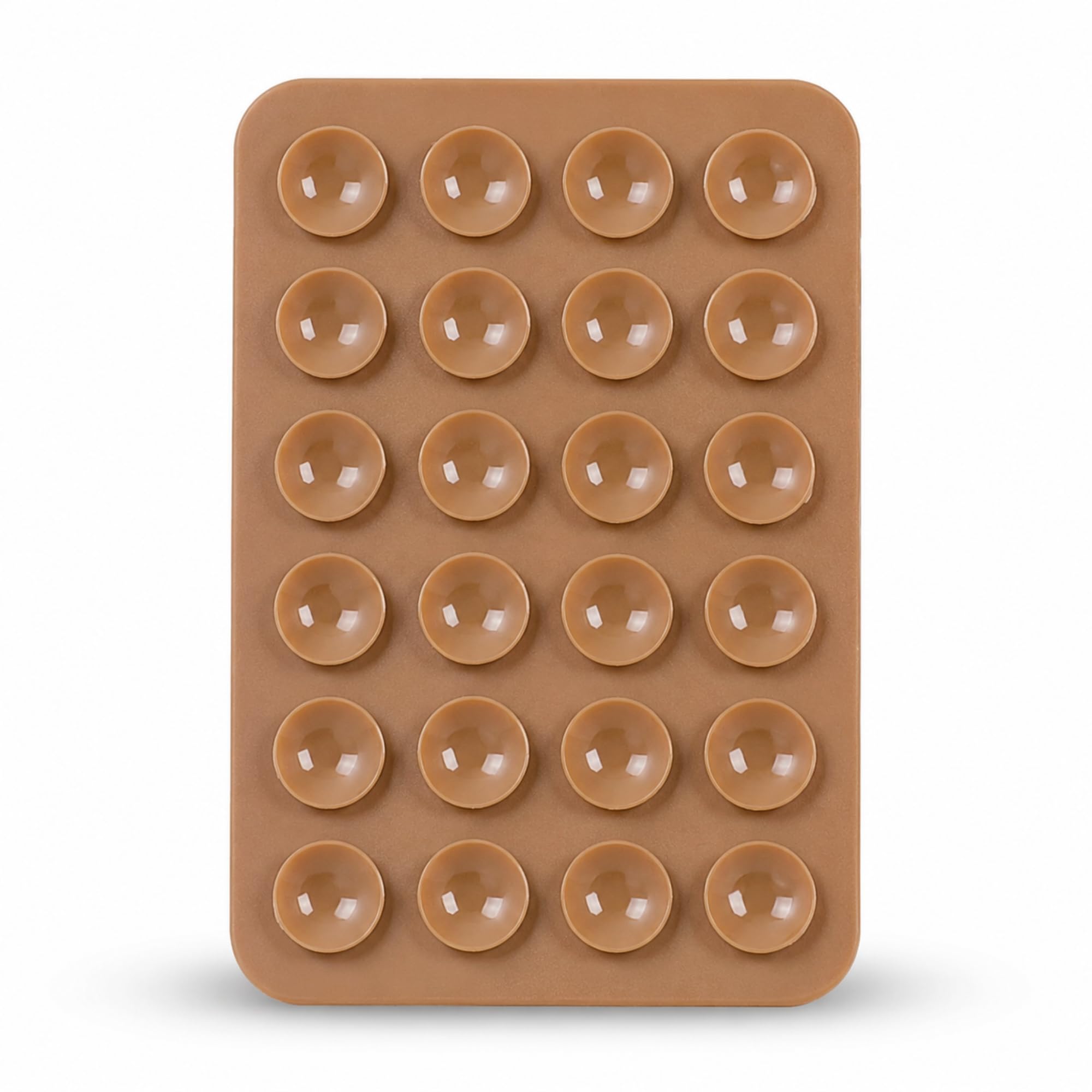 TheRandomClub Silicone Suction Phone Case Anti Slip Grip Cover Stick On Back Case Shockproof Mobile Cover with Strong Hold Design(Brown)(Pack of 2)-image-25