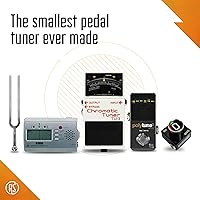 Vista 4 de Rock Stock Nano Electric Guitar Tuner Pedal - Compact Chromatic Tuner Foot Pedal Fits on Any Pedalboard - For Acoustic, Electric, Bass Guitar