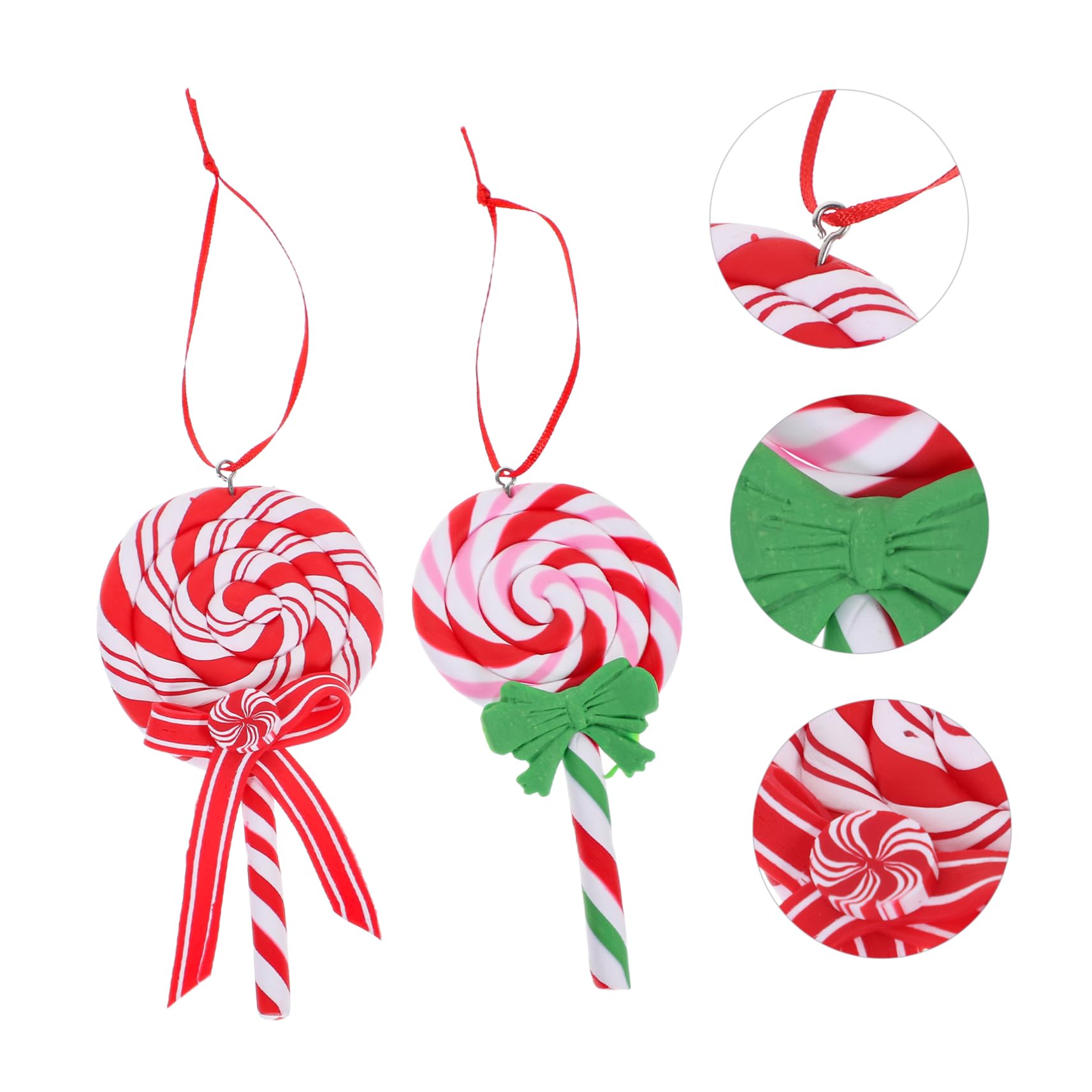 Cabilock 10 STK Weihnachtsbaum-Anhänger Zuckerstangen-Dekorationen weihnachtslutscherverzierungen weihnachtsbaumdeko weihnachtsbäume geschmückt Weihnachtssüßigkeit Weihnachtsdekorationen