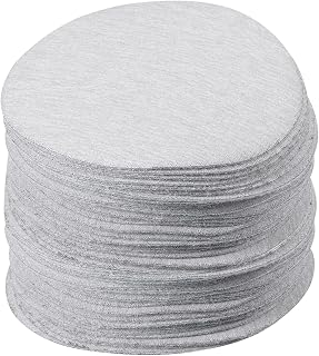 Kozelo 50 Pcs Sanding Discs Hook and Loop Backing - [3 Inch x 320 Grits] Aluminum Oxide White Sandpapers for Orbital Sander Round Sanding Papers
