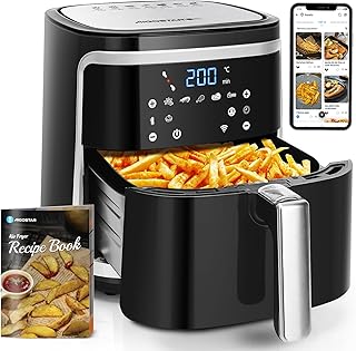 Aigostar Smart Cube Oil Free Smart Air Fryer 1900W 7L Manual Mode LED Touch Screen 7 Preset Functions + Keep Warm and Manu…