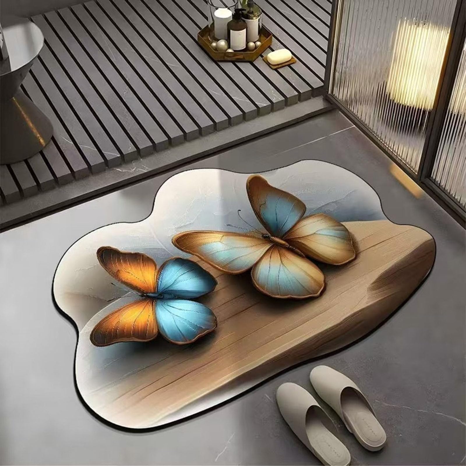 Tapis de salle de bain Doresty pour une sortie de douche sécurisée